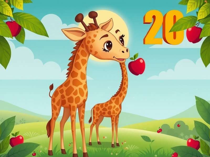 Brain Out Level 20 जिराफ और सेब पहेली