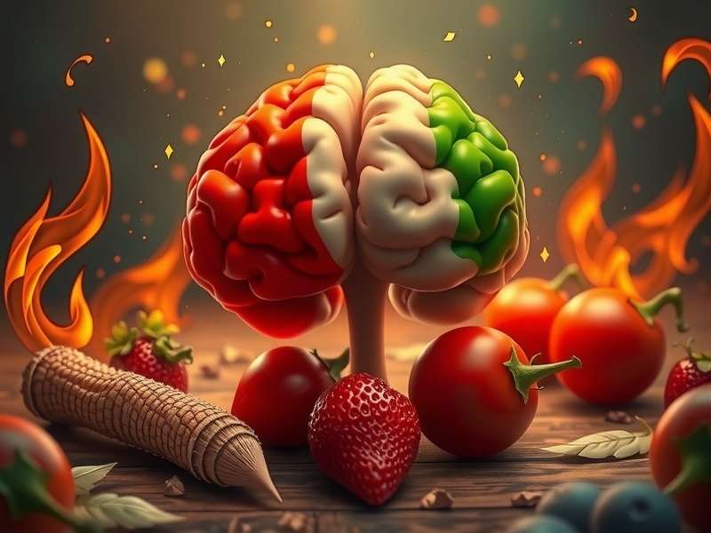 A person holding a smartphone displaying the Brain Out game with a puzzled expression