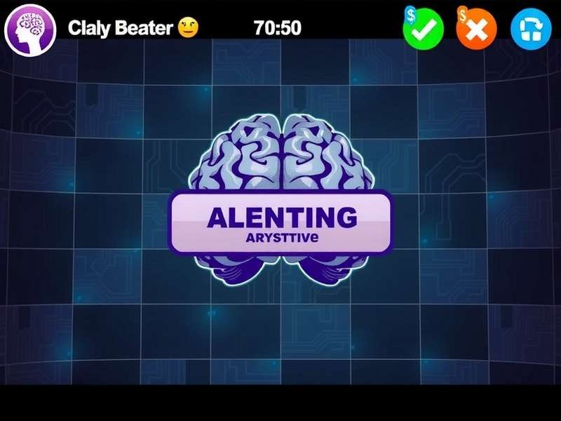 Person playing Brain Out on a mobile phone, looking puzzled and intrigued