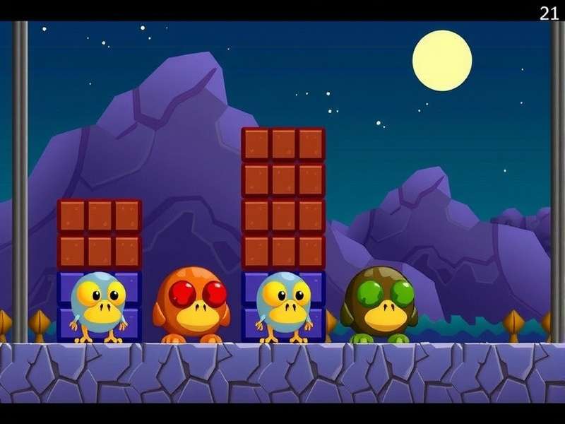 Brain Out 2 Level 21 puzzle screen showing abstract shapes and numbers