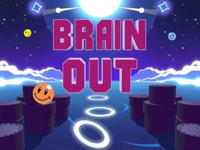 Collage of Brain Out game levels showing various tricky puzzles