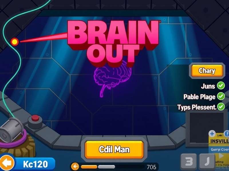 Brain Out gameplay screenshot showing puzzle interface