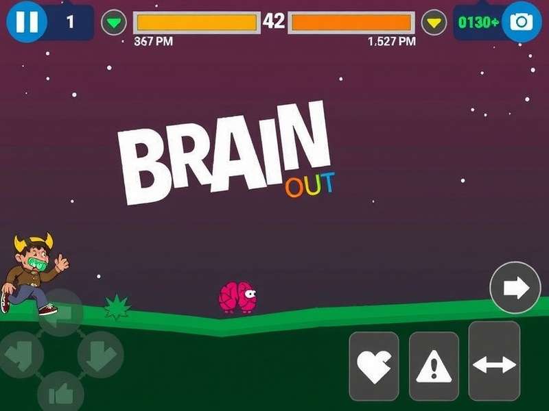 Screenshot of Brain Out puzzle game showing a tricky brain teaser question