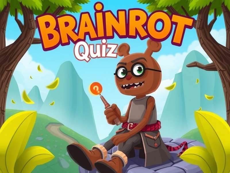 Brainrot Quiz – Brain Out puzzle game on a smartphone surrounded by Indian snacks and chai