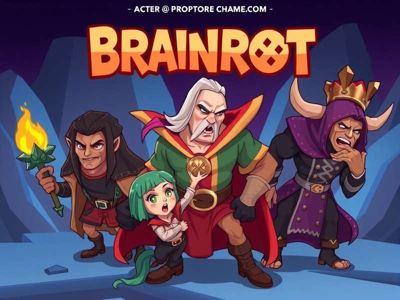 Brainrot Characters group illustration showing the main Brain Out cast including giraffe, baby, cat, and brain characters