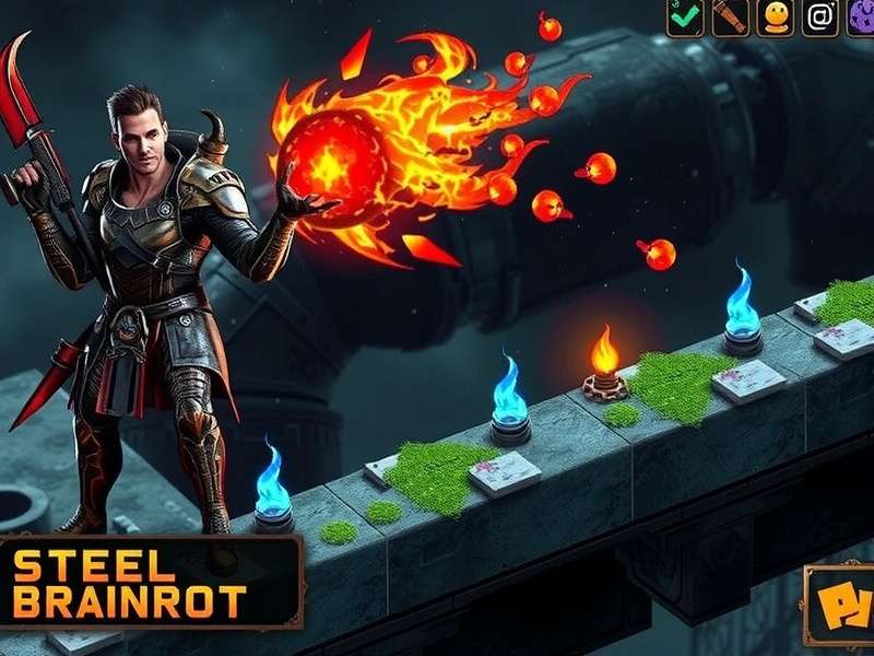 Steel Brainrot – Brain Out Master Guide hero banner showing puzzle pieces and brain illustration