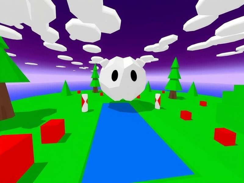 Roblox Brainrot concept art showing chaotic puzzle world