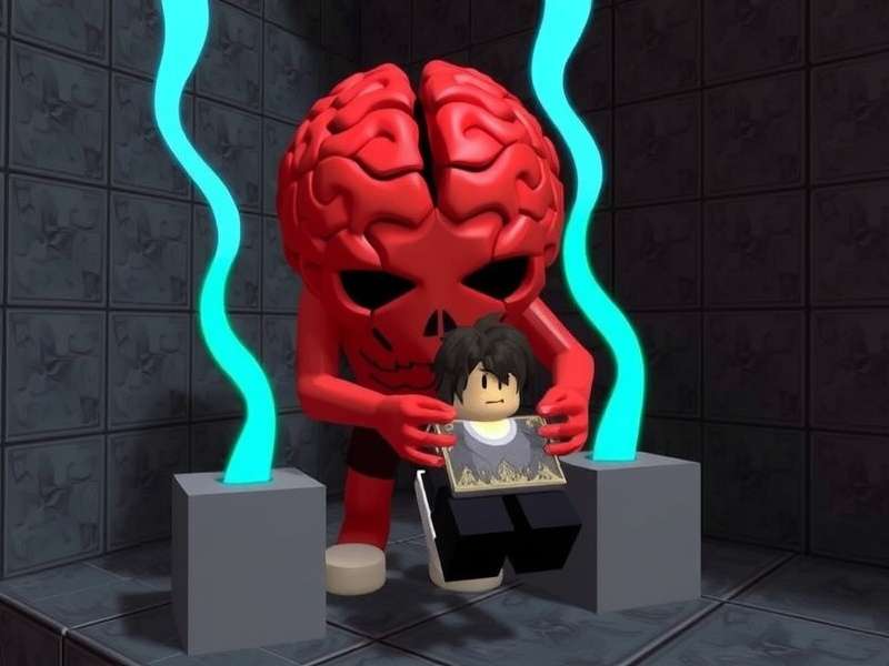 Steal A Brain Rot Roblox gameplay screenshot with Brain Out theme